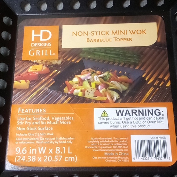 2(two) non-stick mini wok BBQ Toppers - Picture 3 of 10